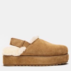 Women's Tan Suede Slip-On Shoes